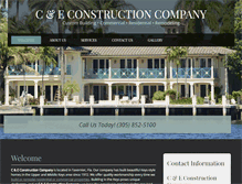 Tablet Screenshot of c-e-construction.com